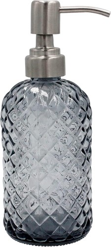 Glas seifenspender 530ml grau - 530ml,