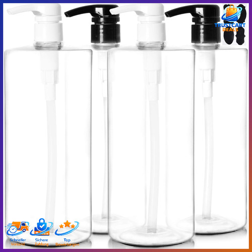 Pumpflaschen 4er set - pumpflaschen, 1l