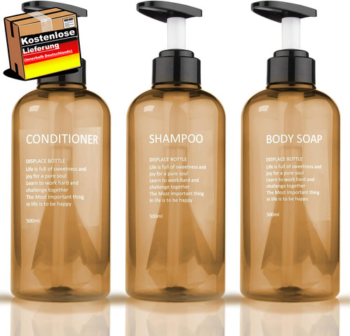 Pumpspender set 500ml - pumpspender, 3x